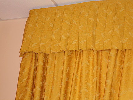 Particolare tenda coordinato giallo