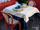 Tovaglia Venezia quadrata abbinamento bianco/blu